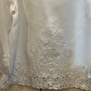 J. Crew Lace long sleeve top